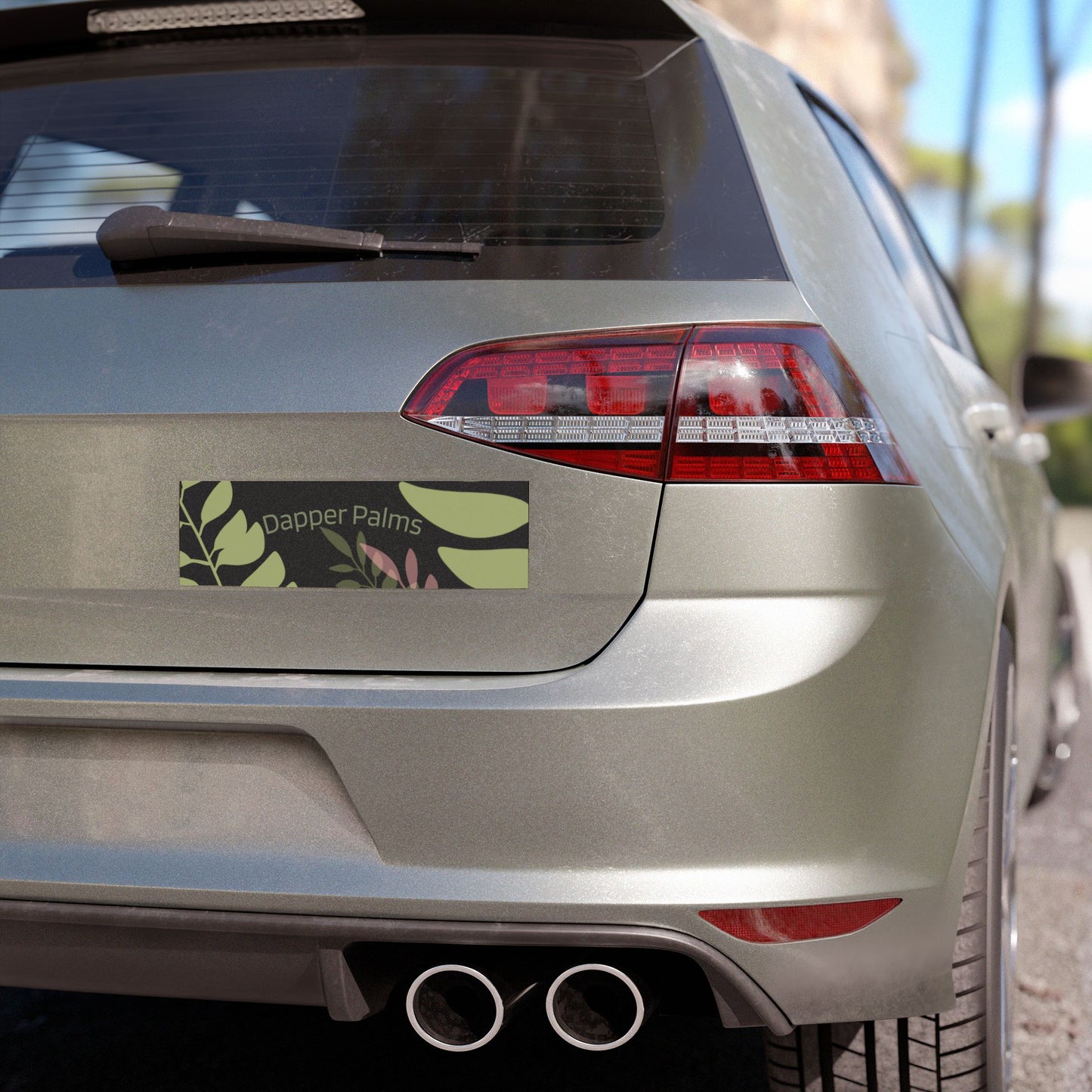 Dapper Palms Tropical Car Magnet