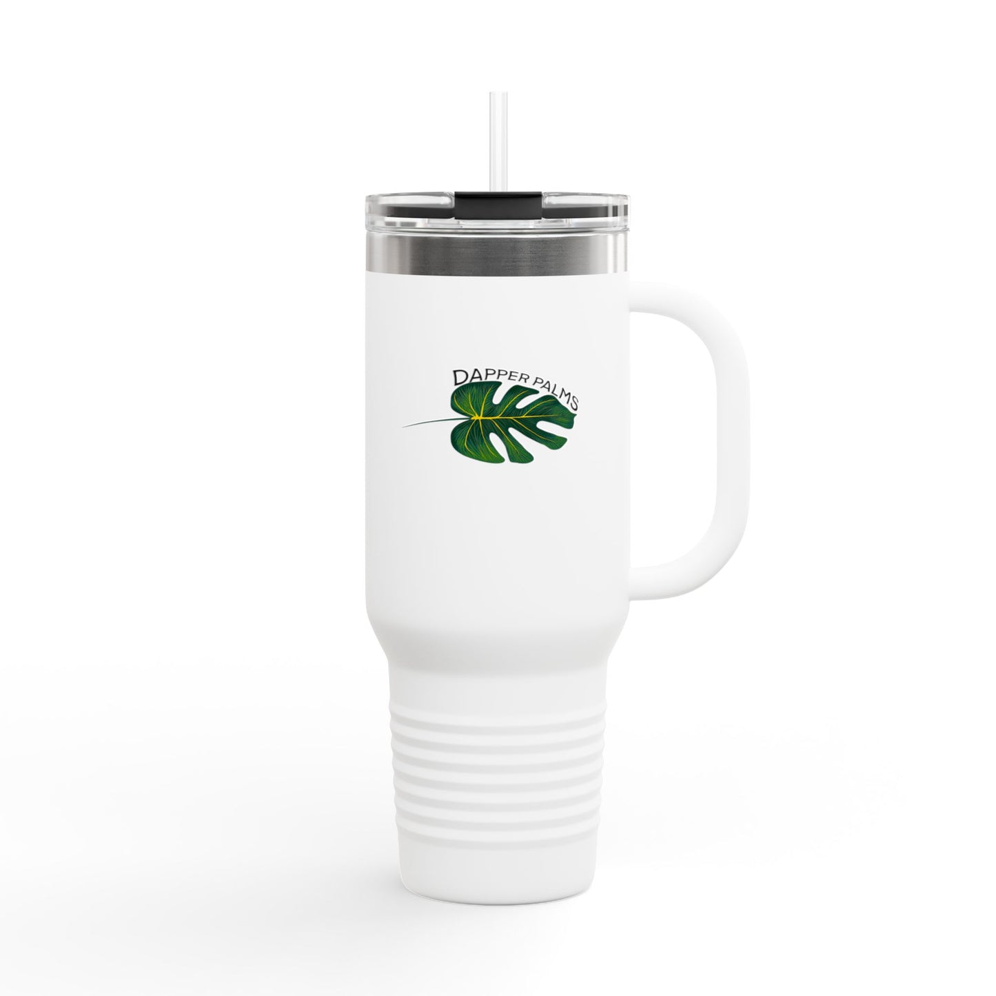 Dapper Palms I40oz Insulated Travel Mug - Tropical On-The-Go Hydration