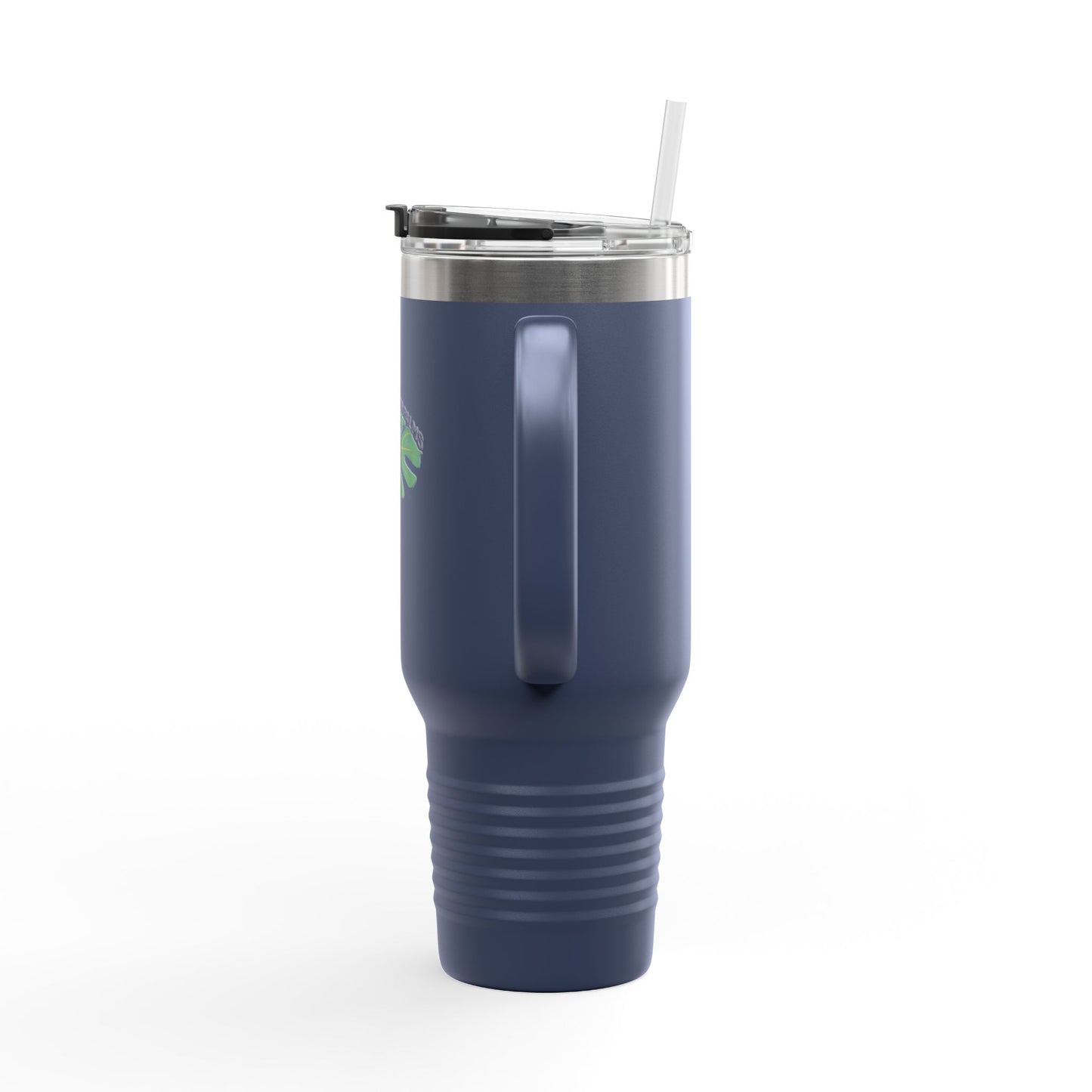 Dapper Palms I40oz Insulated Travel Mug - Tropical On-The-Go Hydration