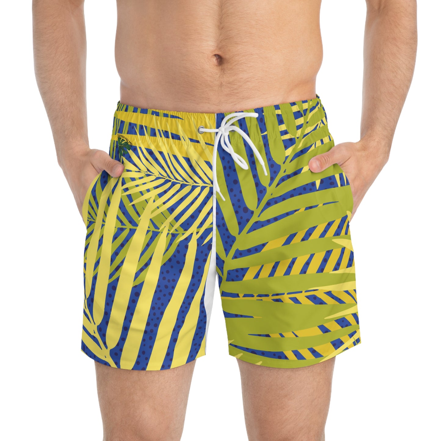 Dapper Palms Tropical Swim Trunks