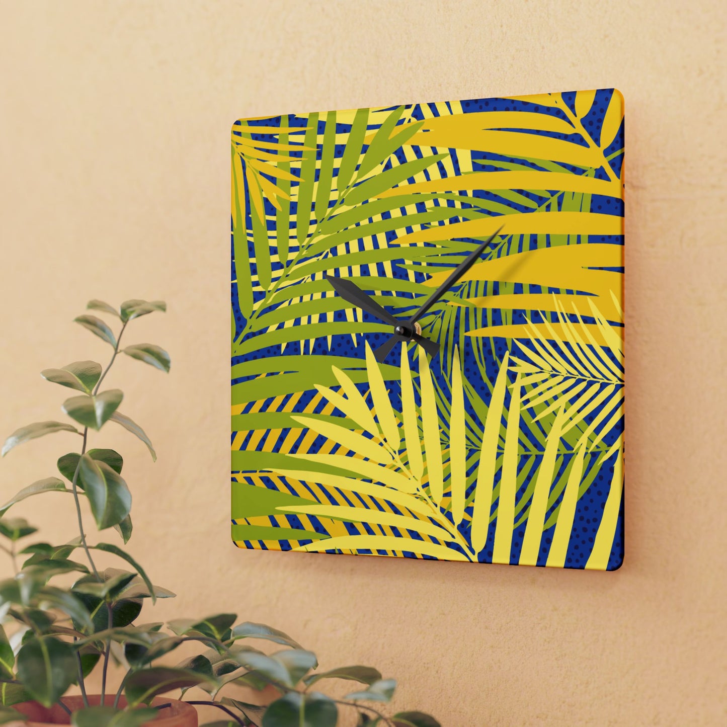 Tropical Acrylic Wall Clock