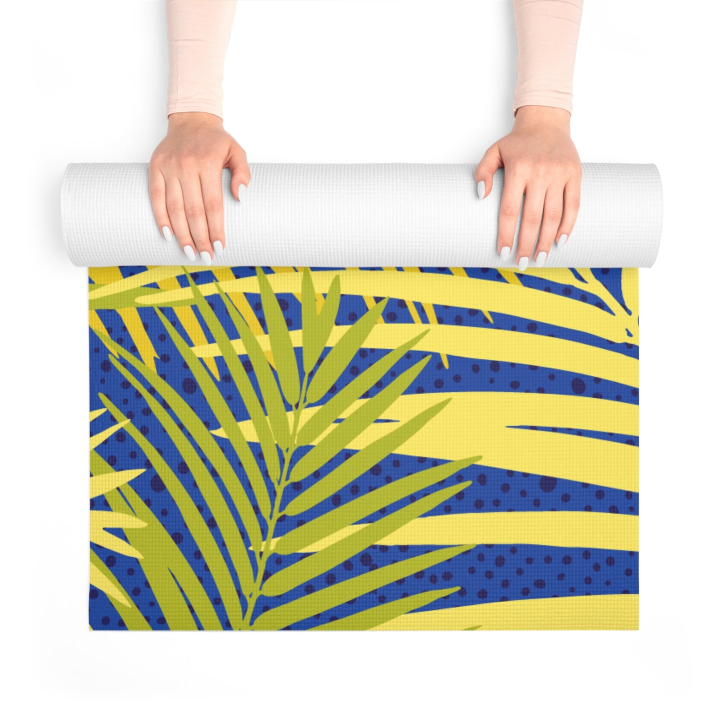 Dapper Palms Tropical Yoga Mat - Eco-Friendly Exercise Mat for Home & Studio