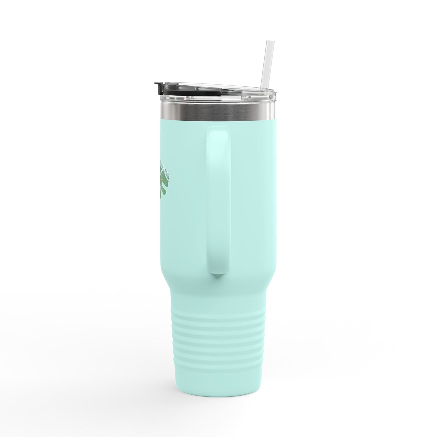 Dapper Palms I40oz Insulated Travel Mug - Tropical On-The-Go Hydration