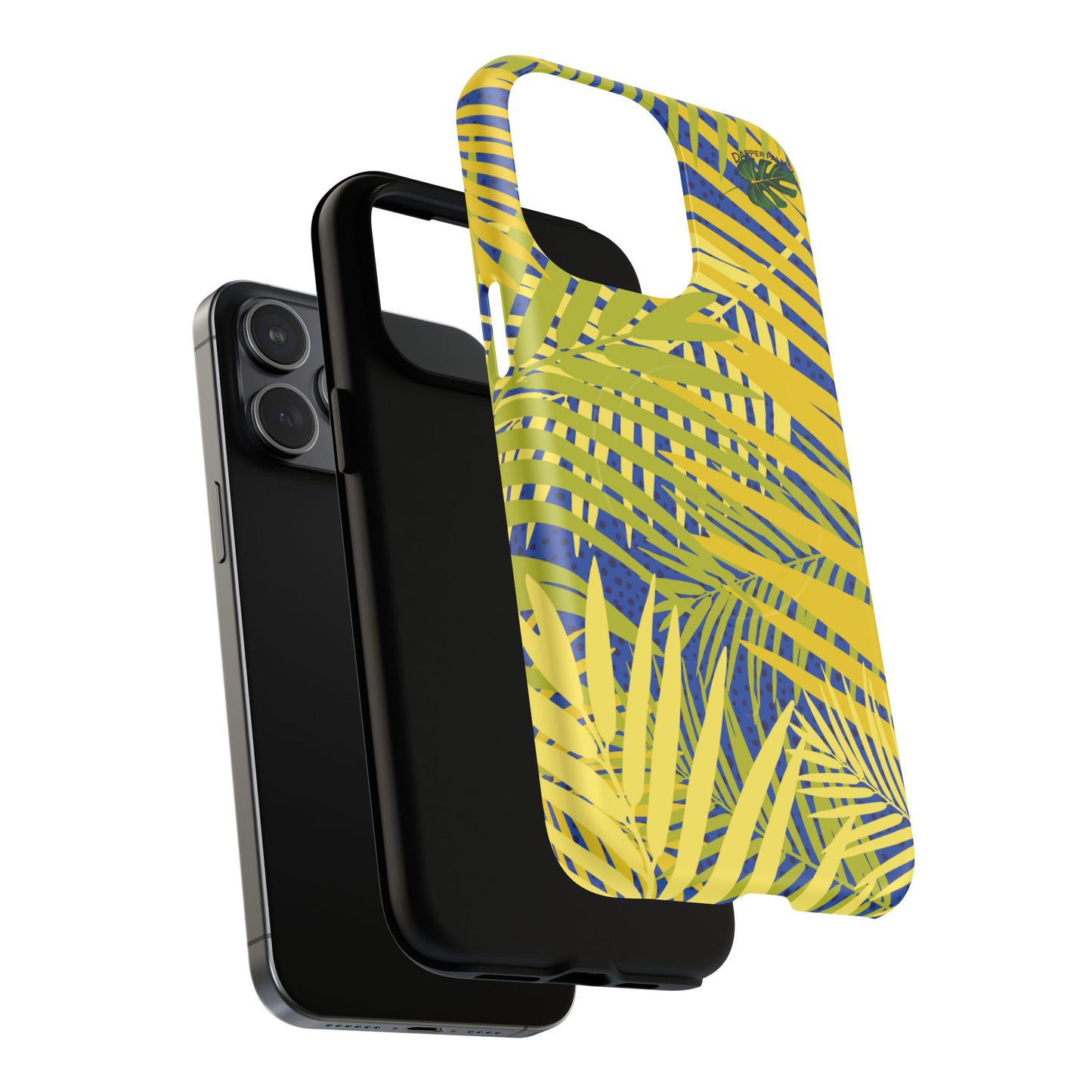 Dapper Palms Tropical Vibe Tough Magnetic Phone Case - Stylish Protection for Your Device