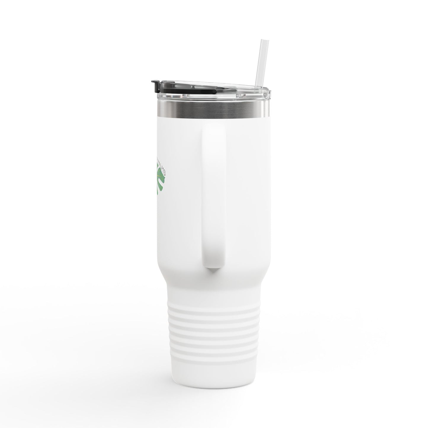Dapper Palms I40oz Insulated Travel Mug - Tropical On-The-Go Hydration