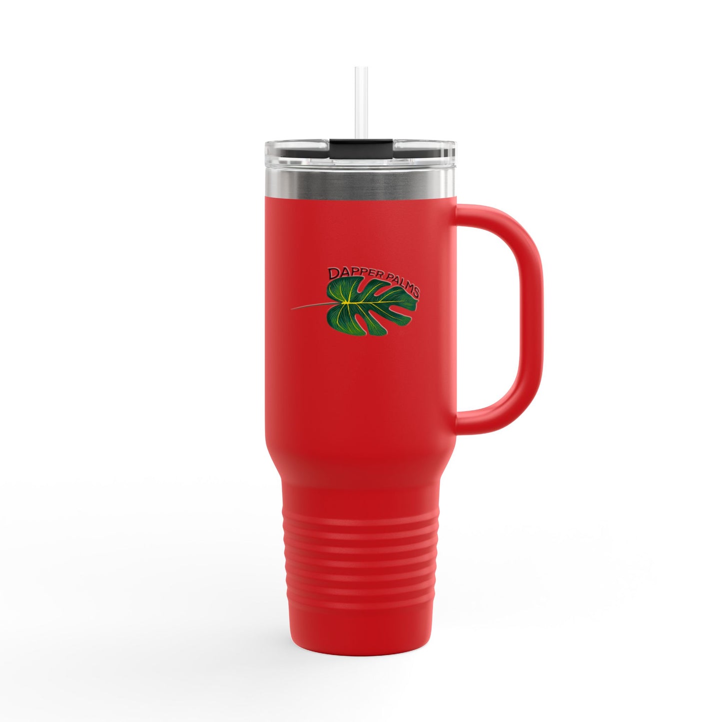 Dapper Palms I40oz Insulated Travel Mug - Tropical On-The-Go Hydration