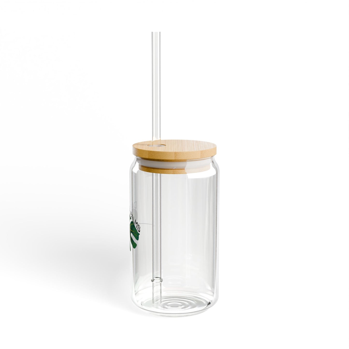 Dapper Palms Glass with Bamboo Lid - Sustainable