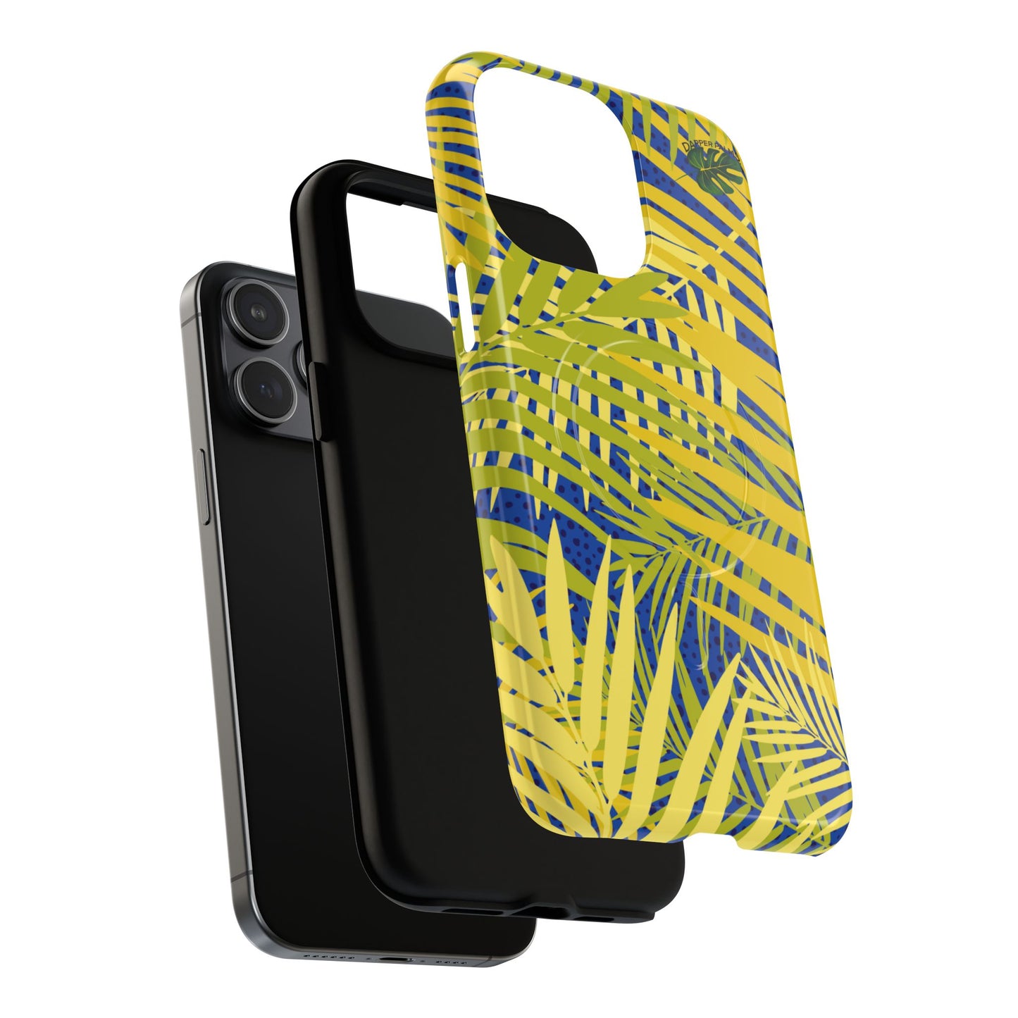 Dapper Palms Tropical Vibe Tough Magnetic Phone Case - Stylish Protection for Your Device