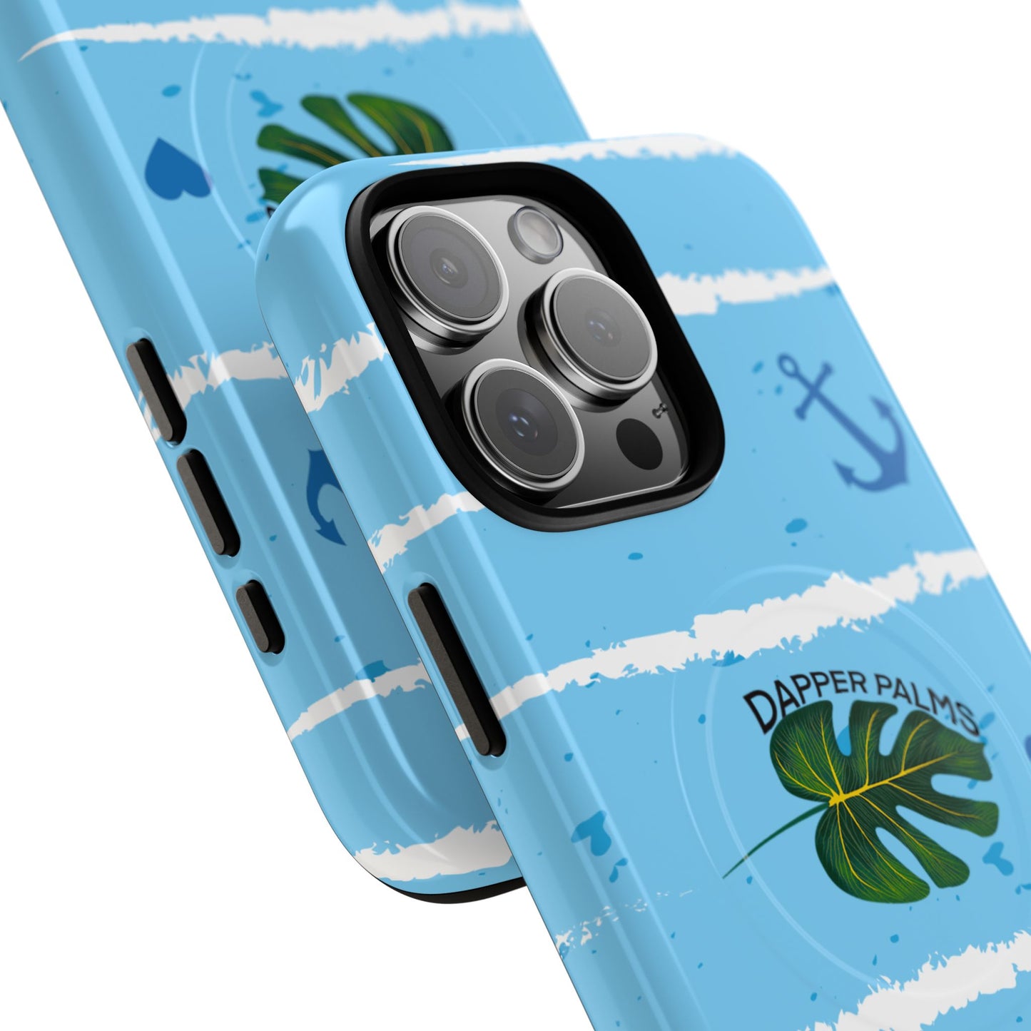 Dapper Palms Tropical Vibe Tough Magnetic Phone Case - Stylish Protection for Your Device