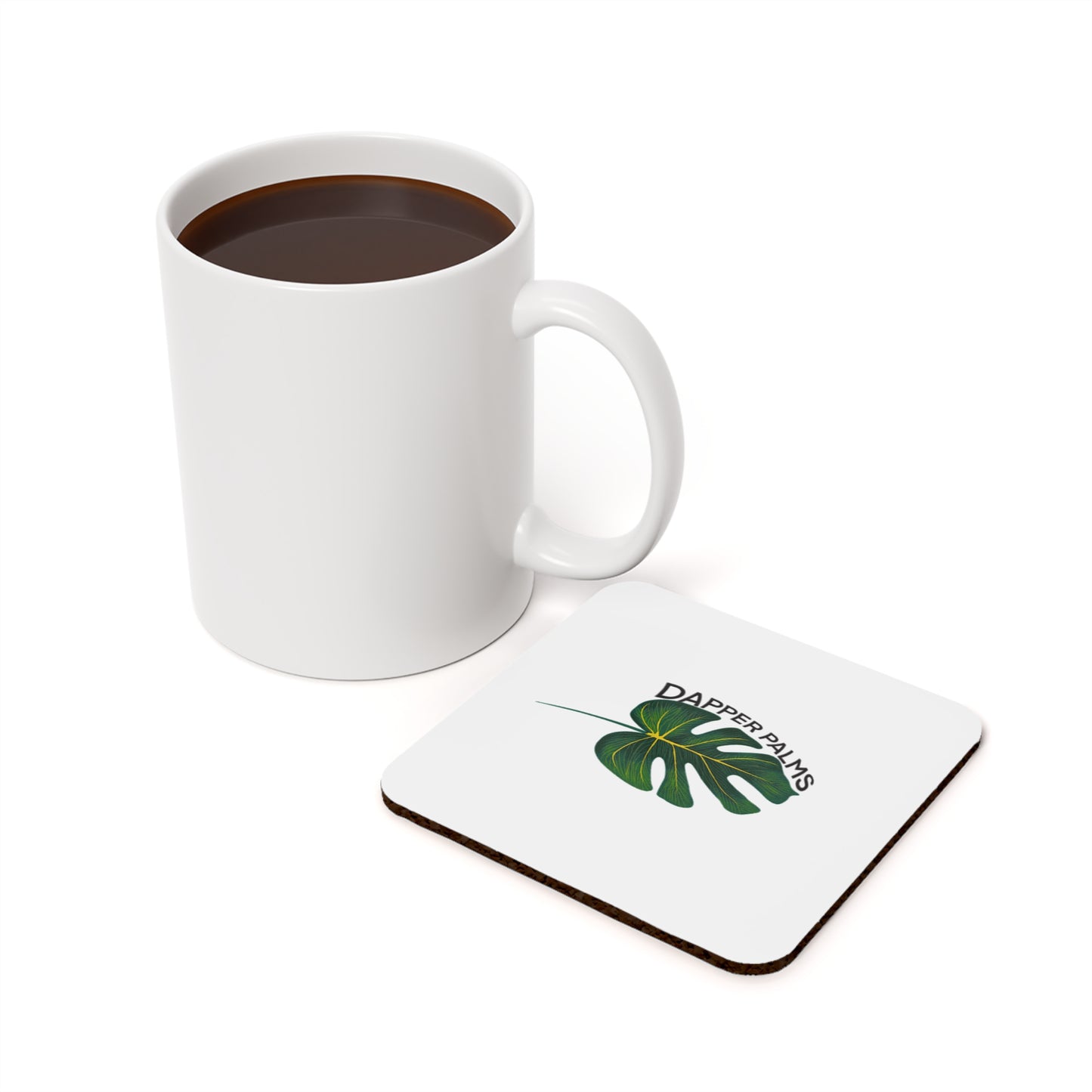 Dapper Palms Cork Back Coaster