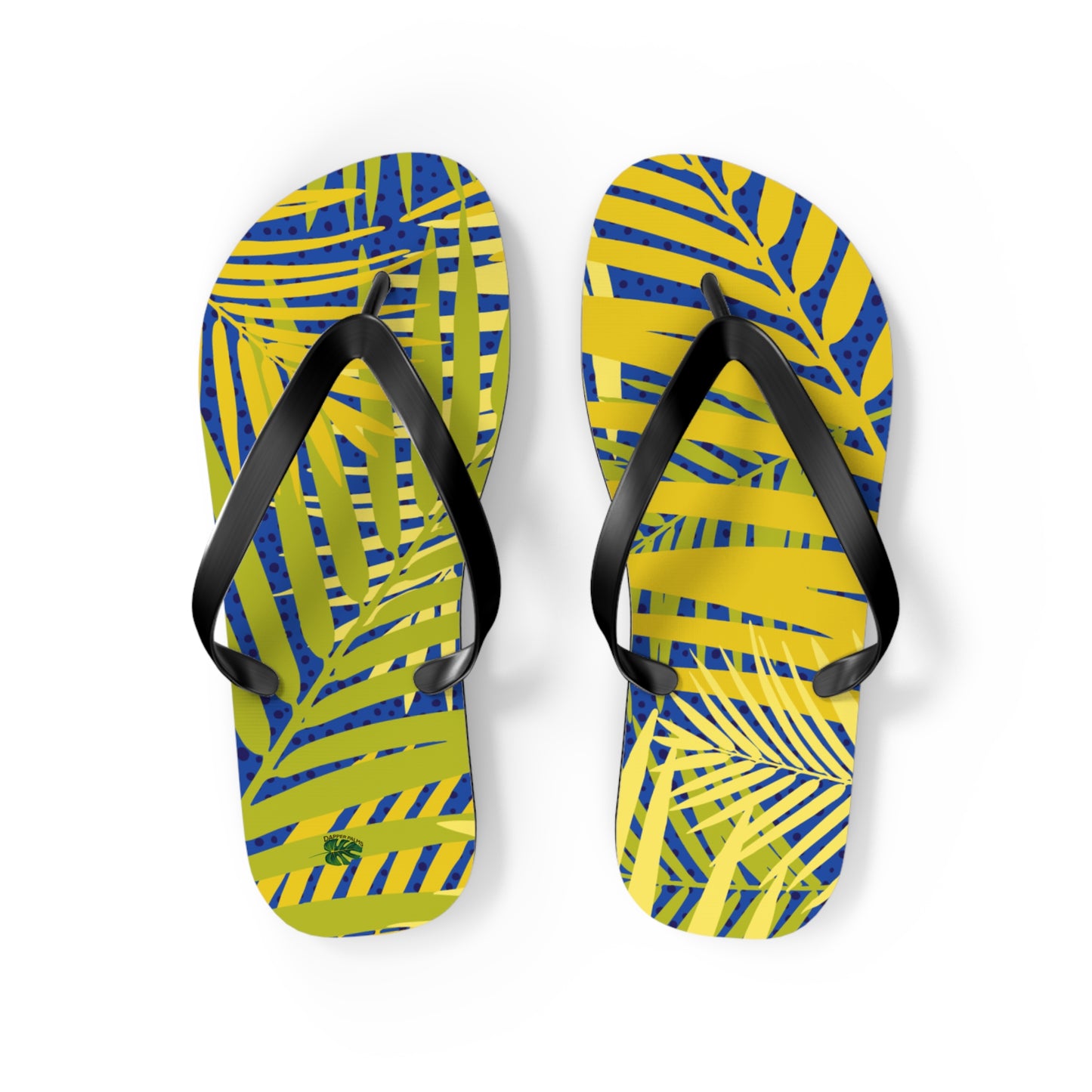 Dapper Palms Tropical Flip Flops