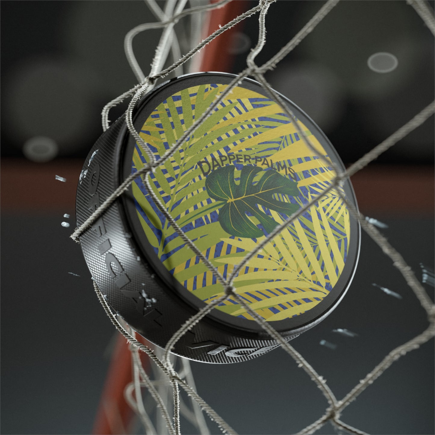 Dapper Palms Hockey Puck - Fun Sports Gift