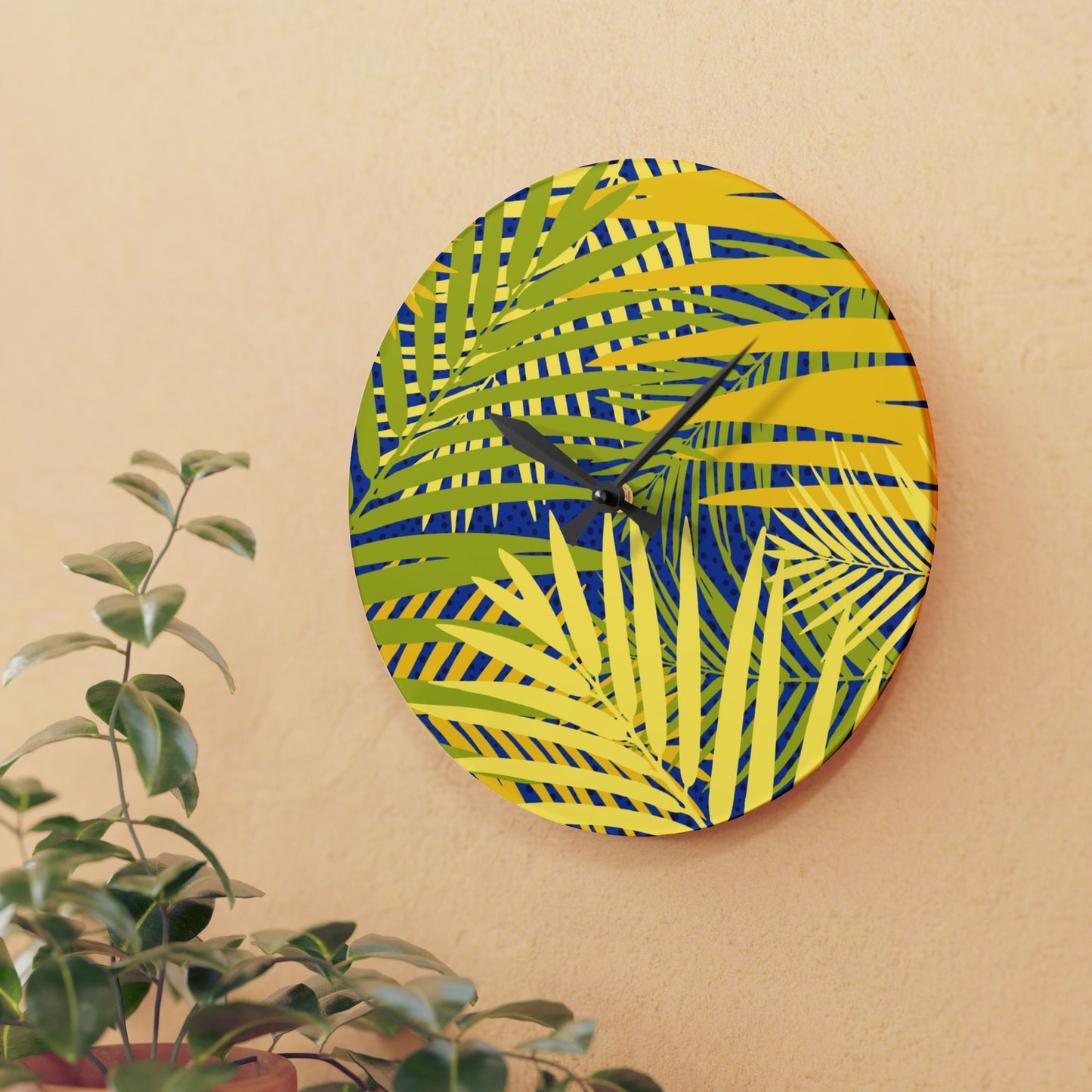 Tropical Acrylic Wall Clock