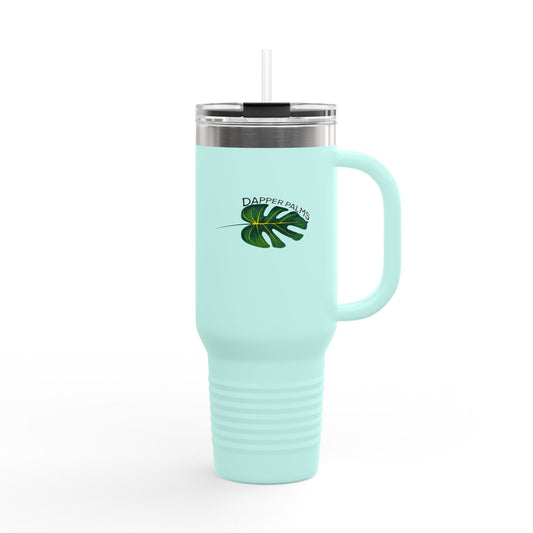 Dapper Palms I40oz Insulated Travel Mug - Tropical On-The-Go Hydration