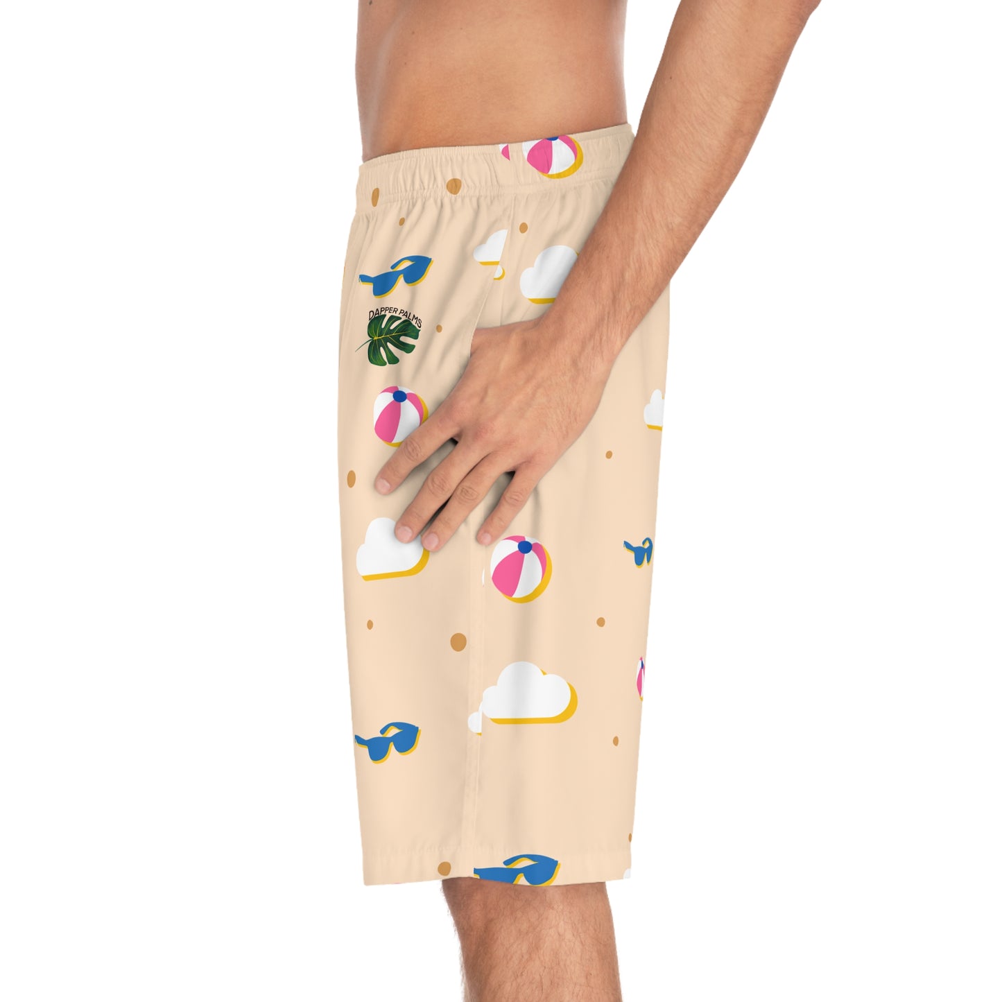 Dapper Palms - Mens Board Shorts - Beach Vibes and Sunnies