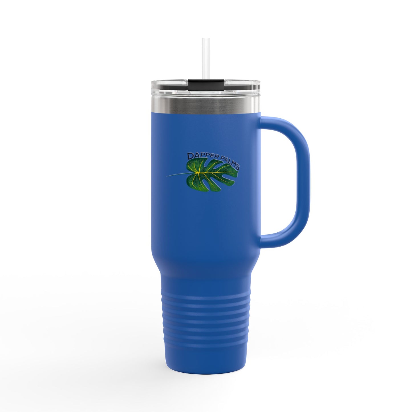 Dapper Palms I40oz Insulated Travel Mug - Tropical On-The-Go Hydration