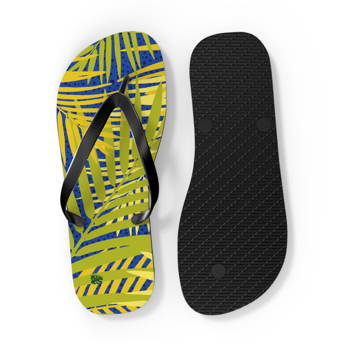 Dapper Palms Tropical Flip Flops