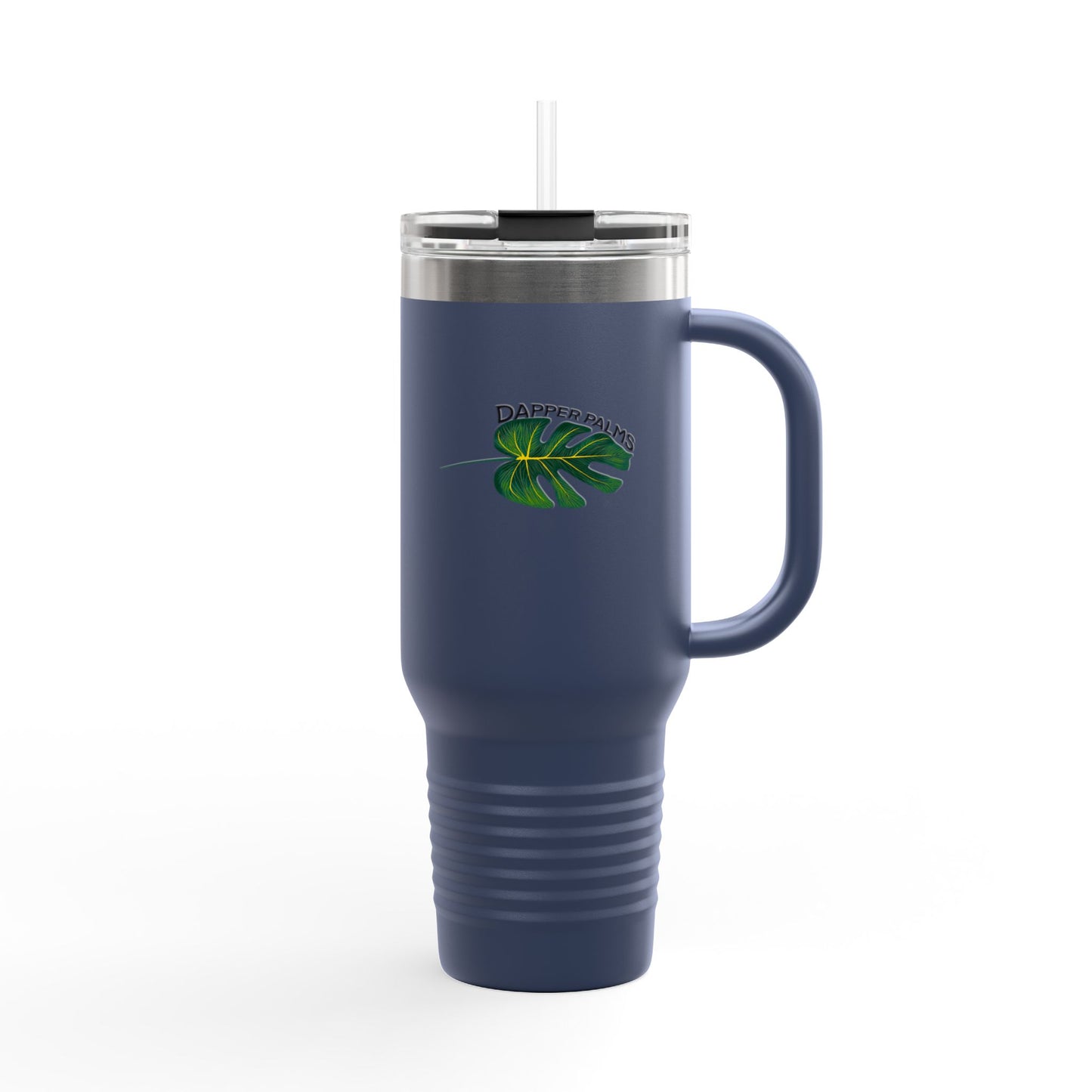 Dapper Palms I40oz Insulated Travel Mug - Tropical On-The-Go Hydration