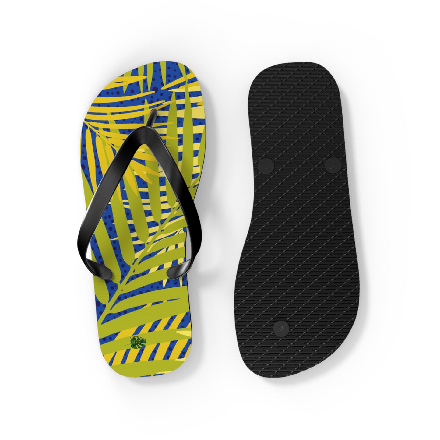 Dapper Palms Tropical Flip Flops