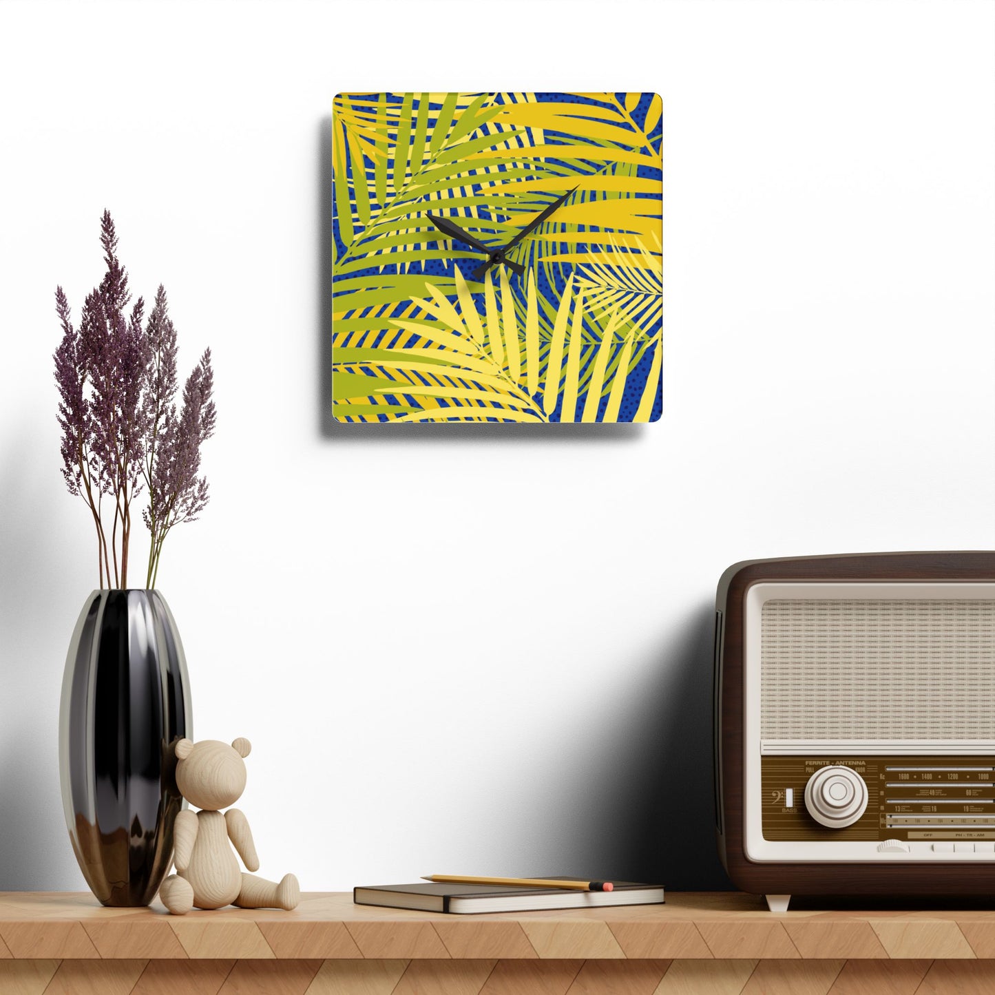 Tropical Acrylic Wall Clock