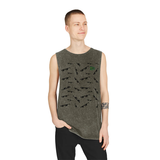 Dapper Palms Sunnies Stonewash Tank Top