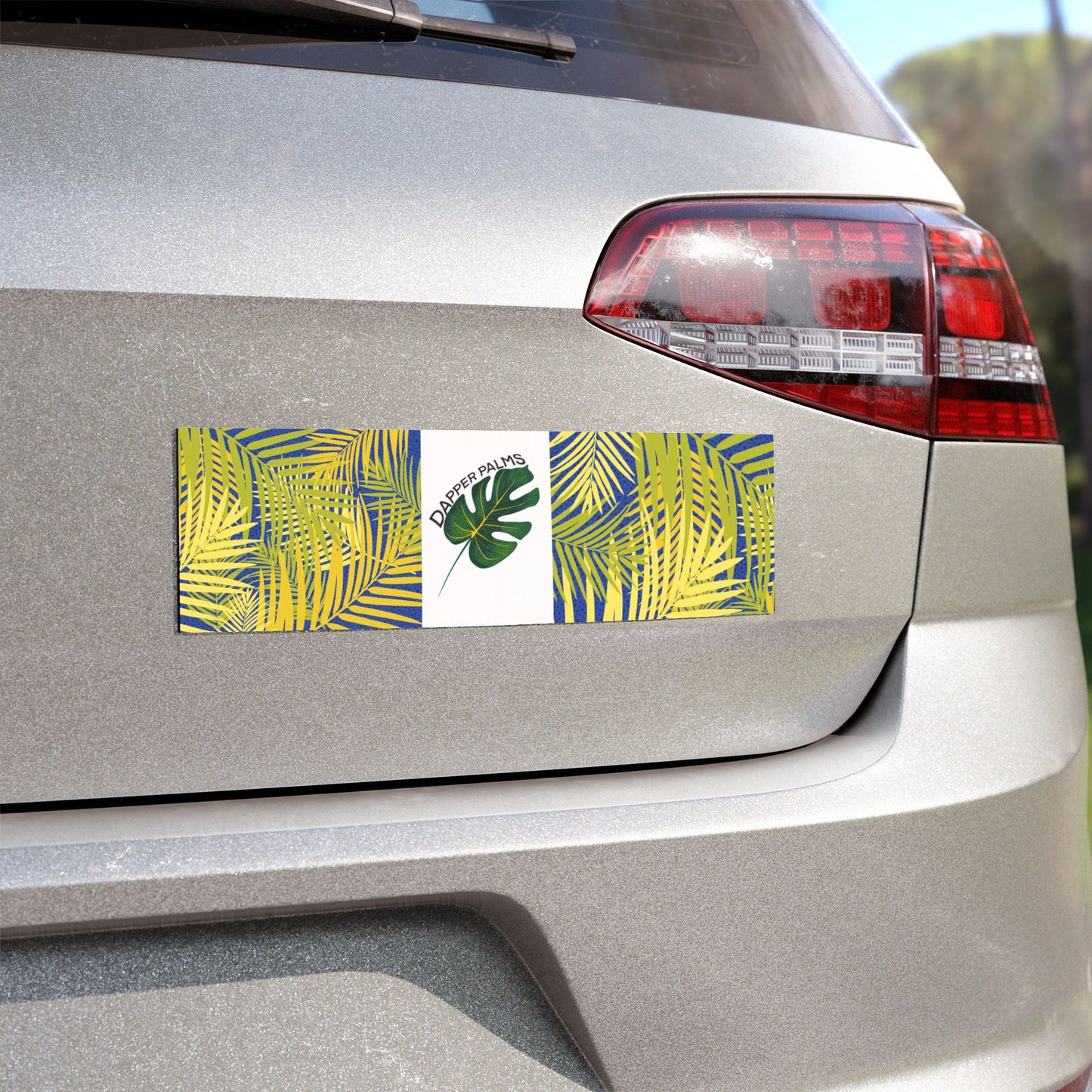 Dapper Palms Tropical Car Magnet