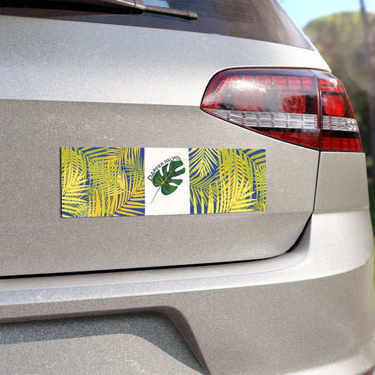 Dapper Palms Tropical Car Magnet