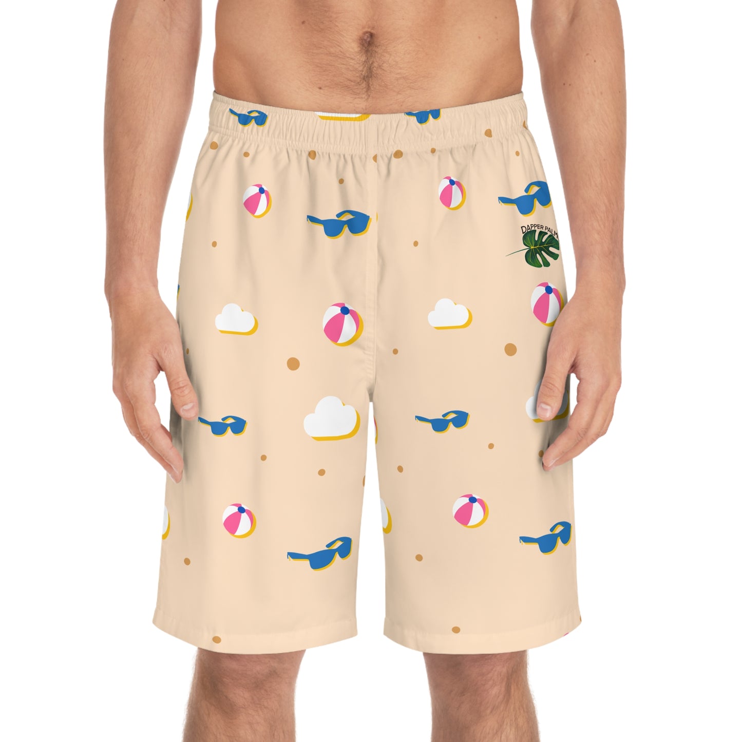 Dapper Palms - Mens Board Shorts - Beach Vibes and Sunnies