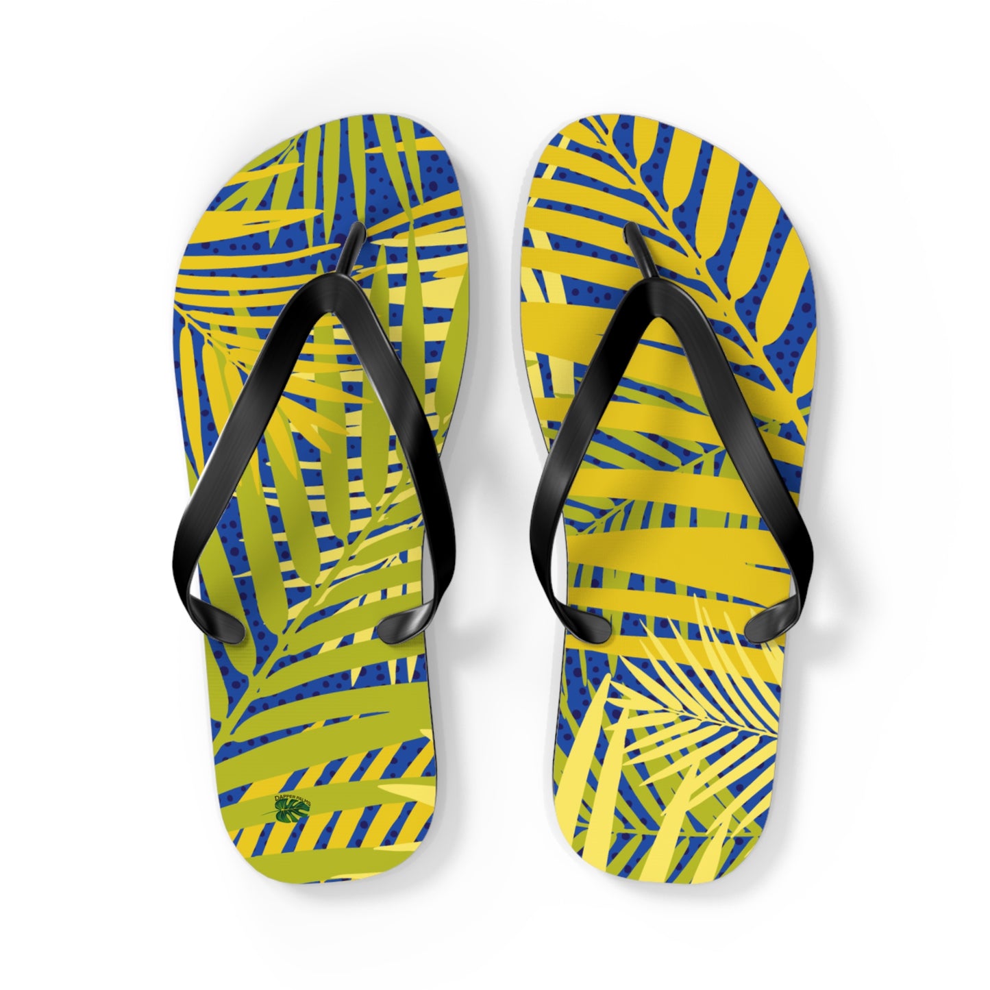 Dapper Palms Tropical Flip Flops