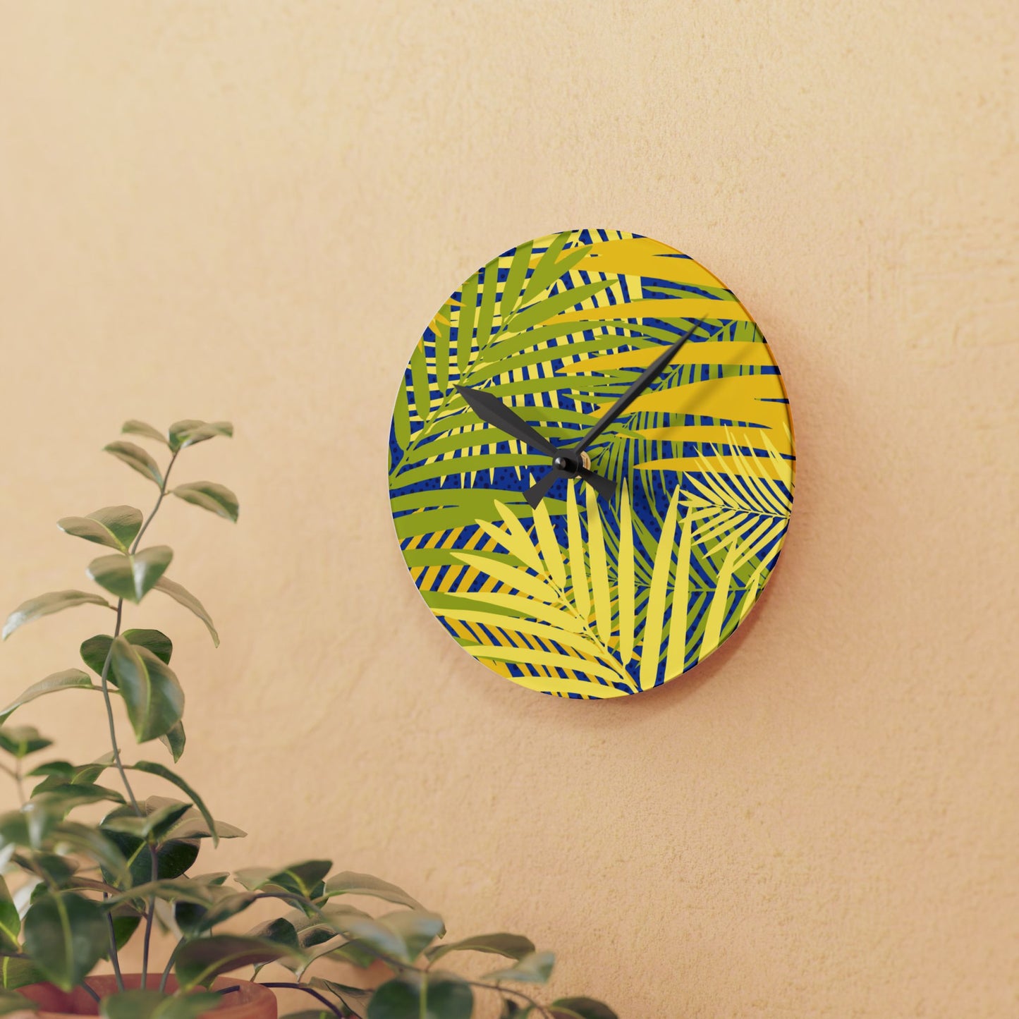 Tropical Acrylic Wall Clock