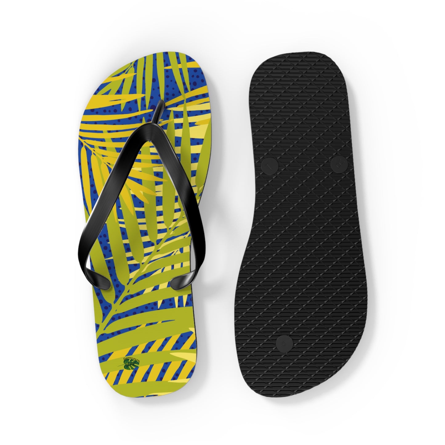 Dapper Palms Tropical Flip Flops