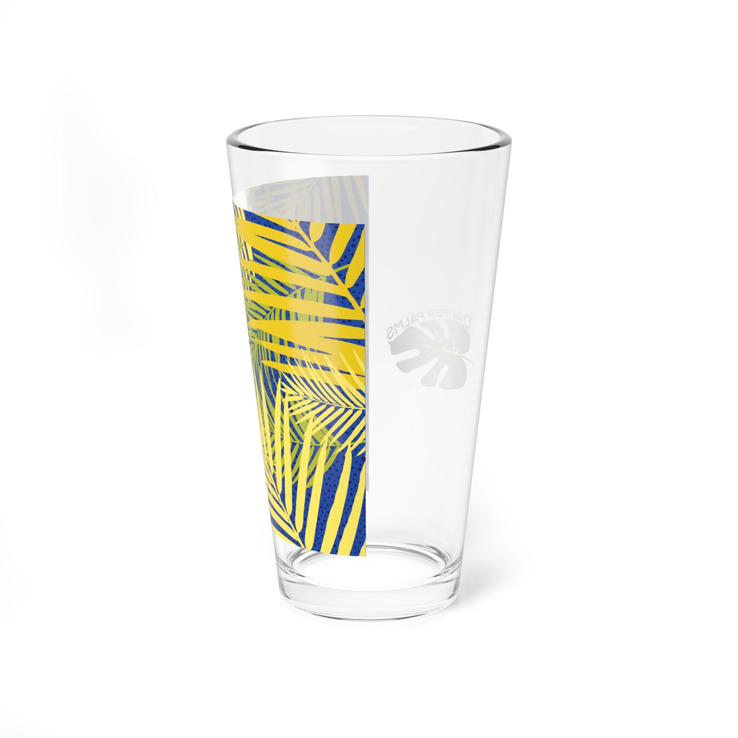 Dapper Palms 16oz Tropical Mixing Glass - Island Inspired Drinkware