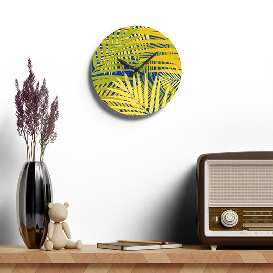 Tropical Acrylic Wall Clock