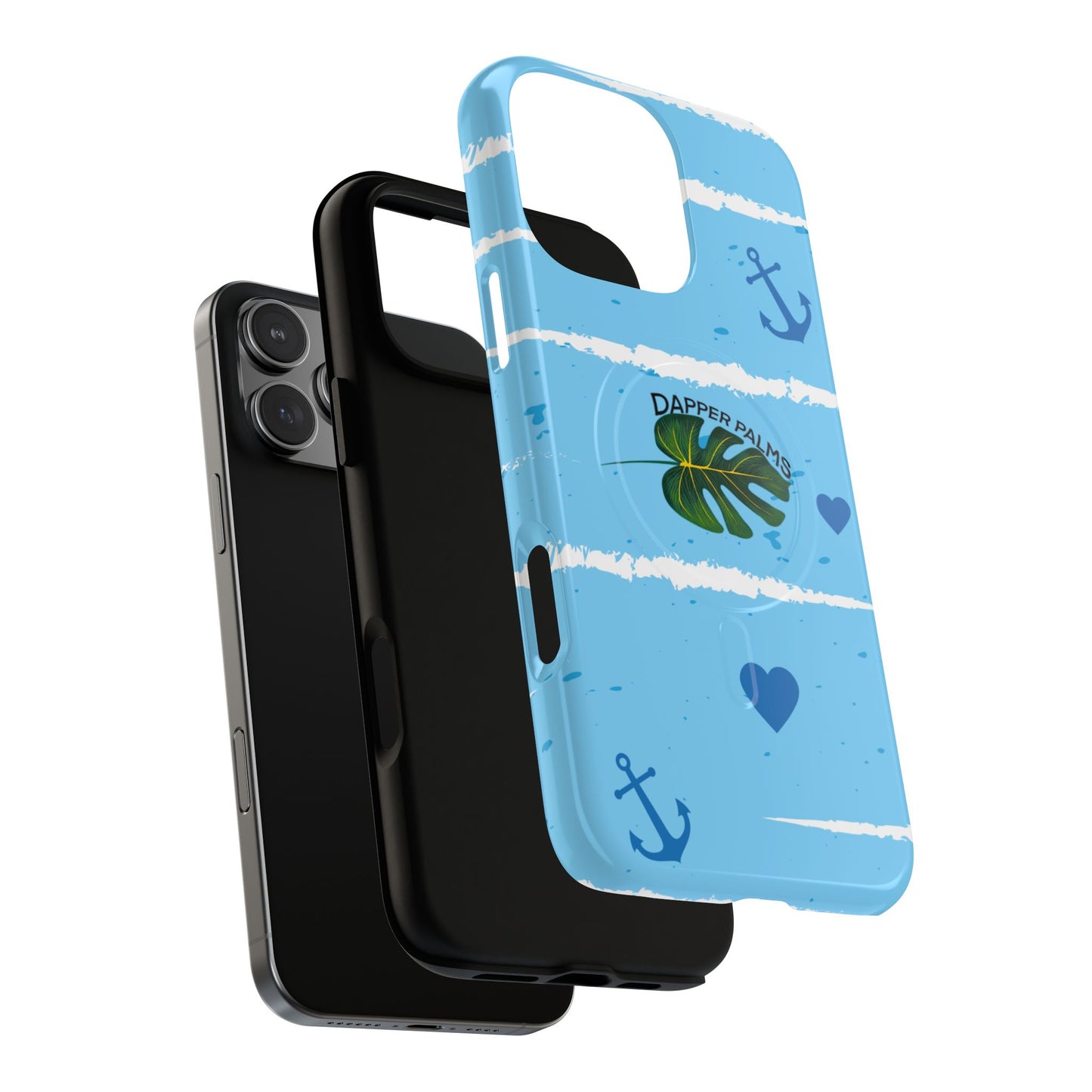 Dapper Palms Tropical Vibe Tough Magnetic Phone Case - Stylish Protection for Your Device