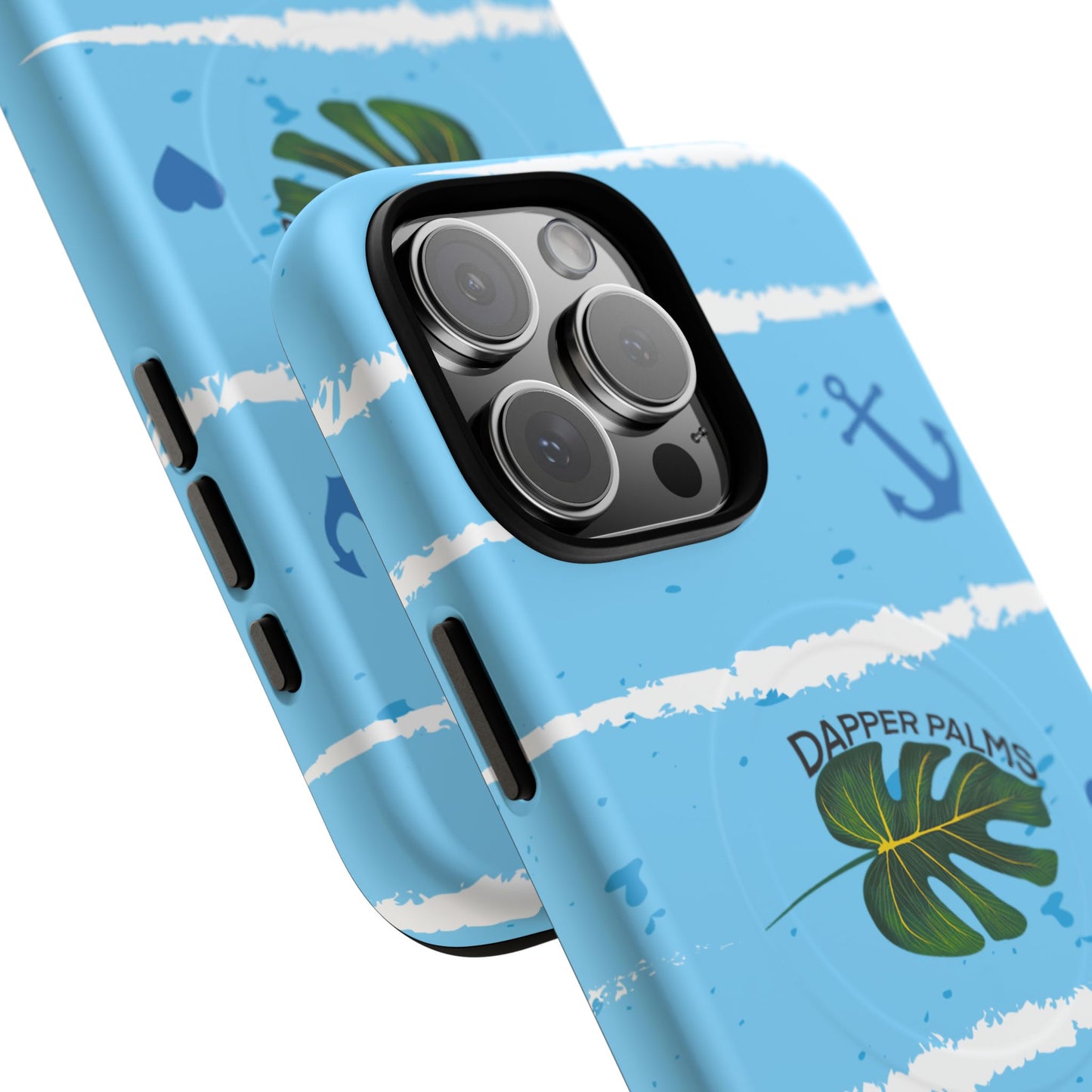 Dapper Palms Tropical Vibe Tough Magnetic Phone Case - Stylish Protection for Your Device