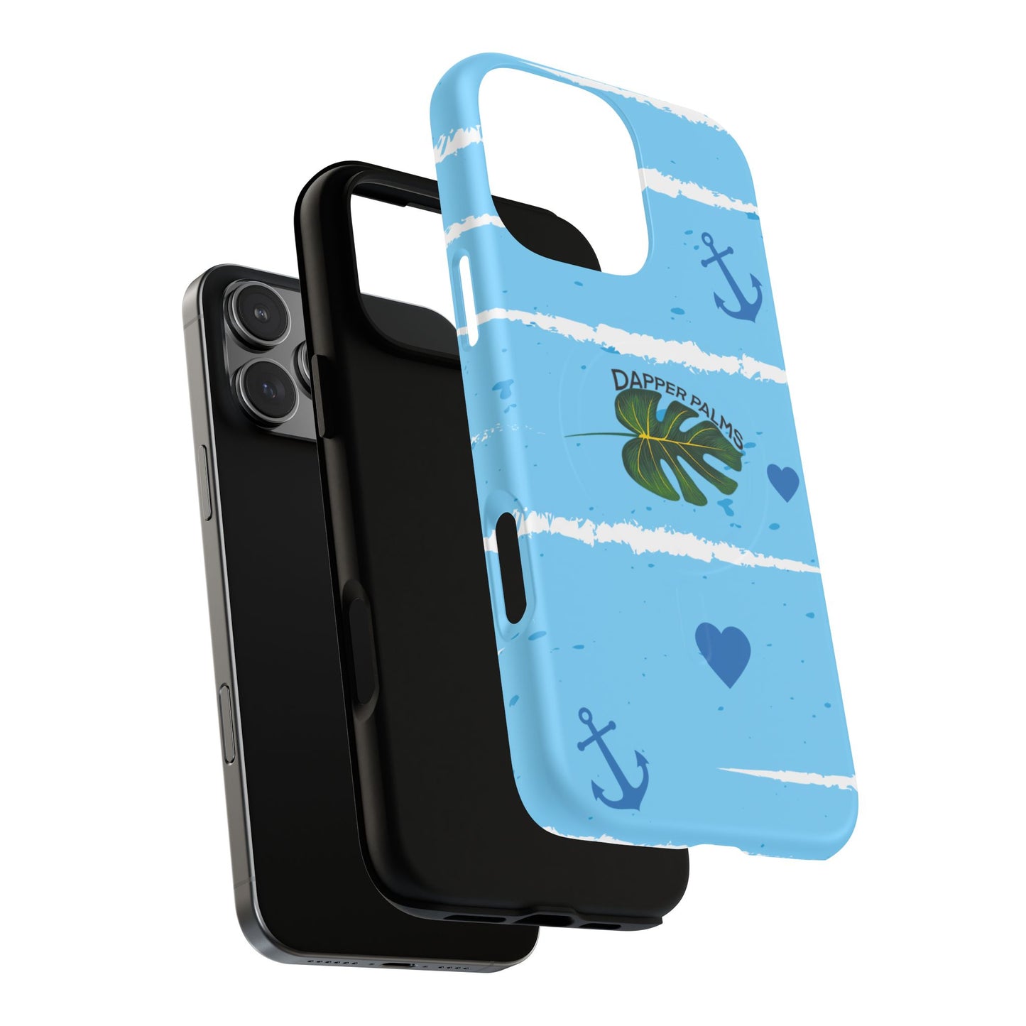 Dapper Palms Tropical Vibe Tough Magnetic Phone Case - Stylish Protection for Your Device
