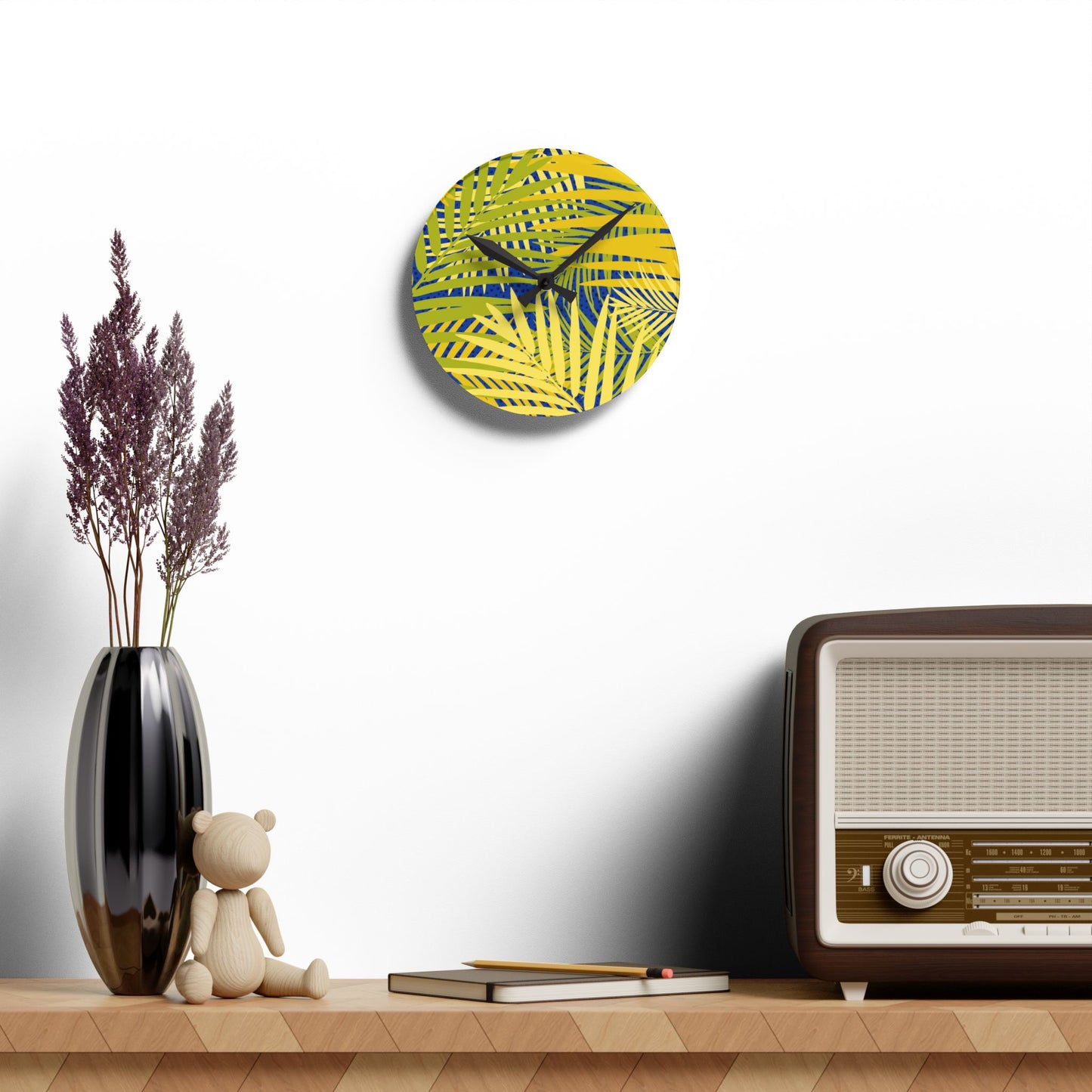 Tropical Acrylic Wall Clock