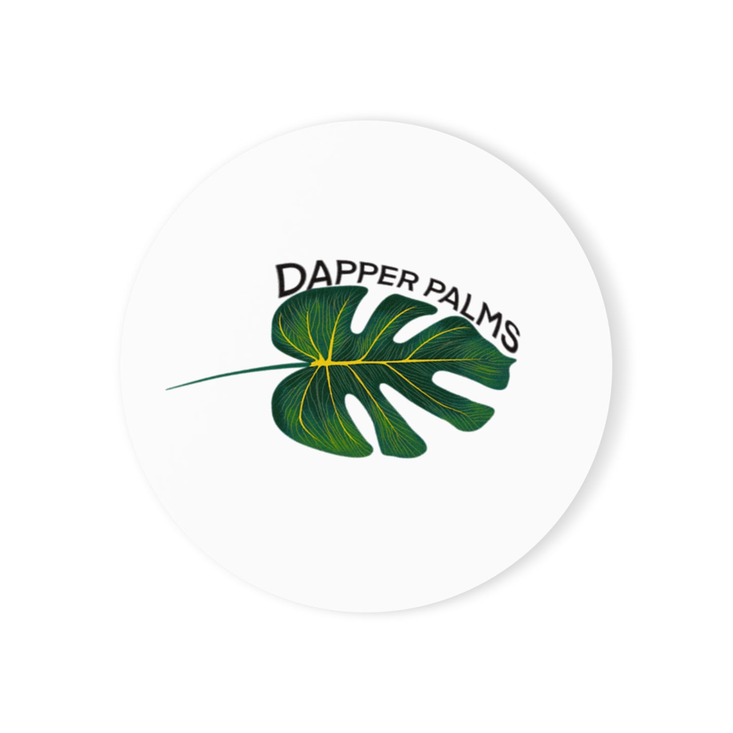 Dapper Palms Cork Back Coaster