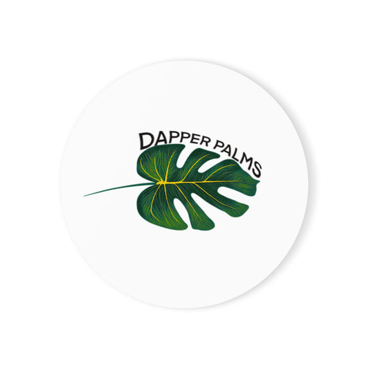 Dapper Palms Cork Back Coaster