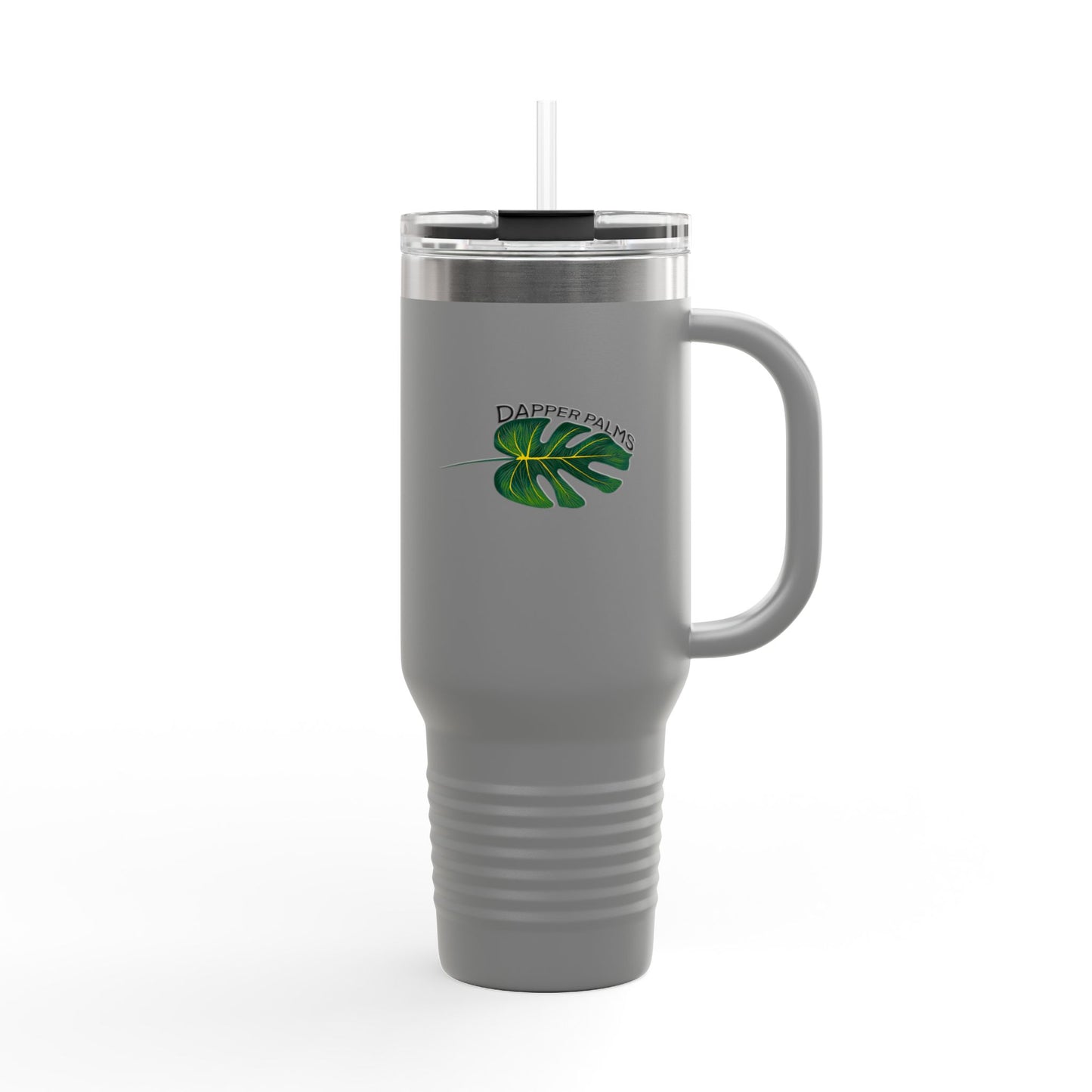 Dapper Palms I40oz Insulated Travel Mug - Tropical On-The-Go Hydration