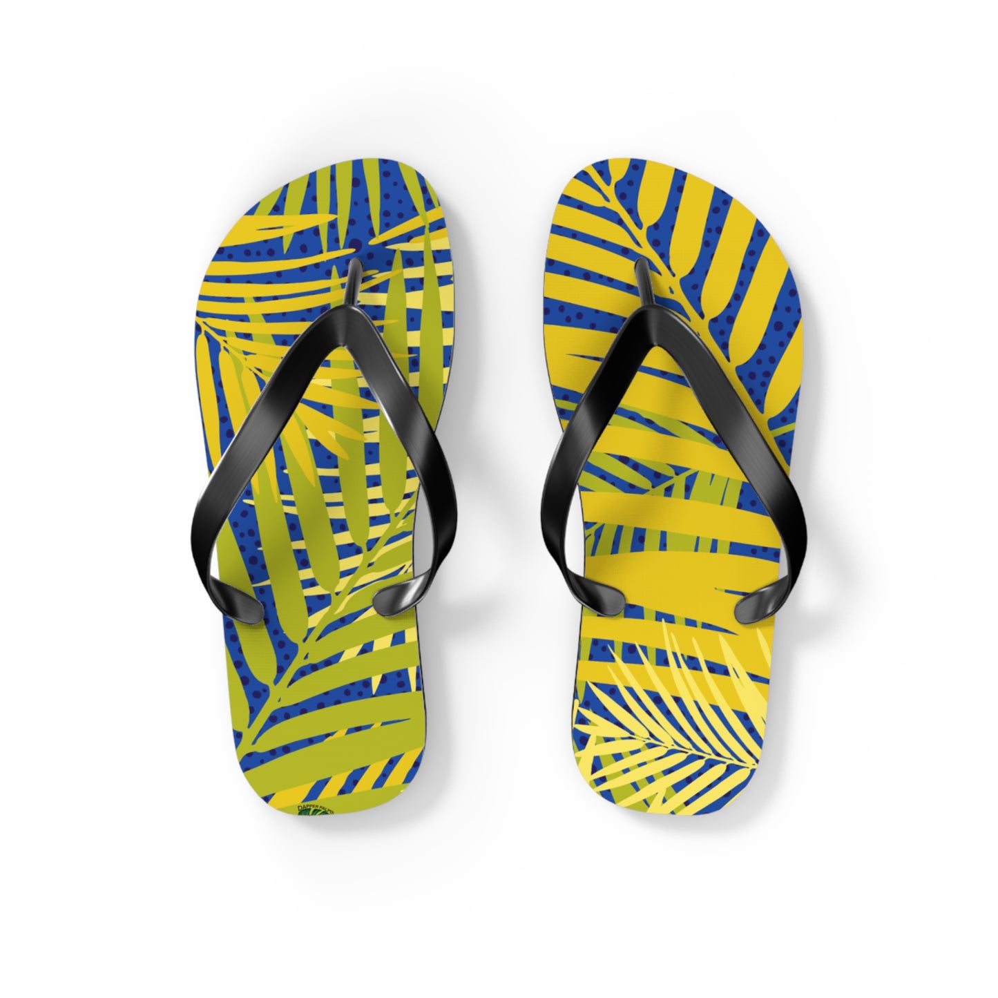 Dapper Palms Tropical Flip Flops