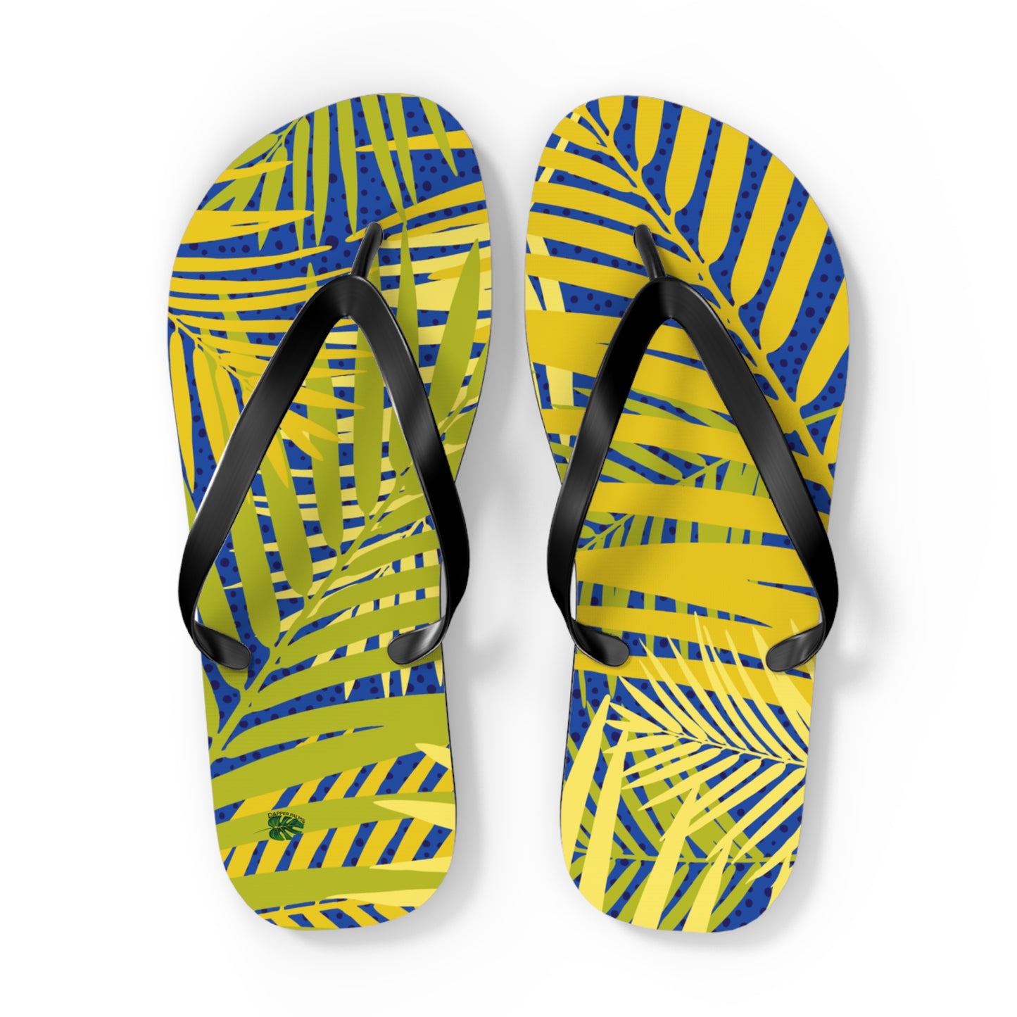 Dapper Palms Tropical Flip Flops